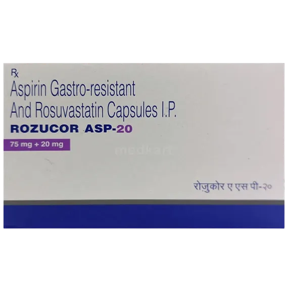 rozucor asp 20/75mg capsule 10's